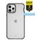 ITSkins HybridFrost Coque iPhone 12 Pro Max Coque arrière Rigide Anti-Chocs - Noir