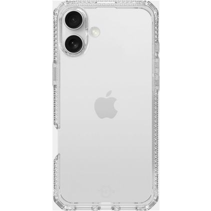 ITSKINS Level 2 SpectrumClear R Coque Transparente iPhone 16 Coque arrière en TPU Souple Anti-Chocs - Transparent