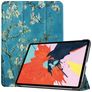 Mobigear Tri-Fold Coque iPad Air 5 (2022) Etui - Fleurs d'amande