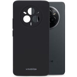 Mobilize Rubber Gelly Coque Realme 14 Pro Coque arrière en TPU Souple - Noir