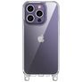 Mobigear Bungy iPhone 15 Pro Plastique rigide Coque arrière - Argent