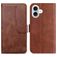 Mobigear S Line Housse iPhone 17 Etui Porte-Monnaie - Marron