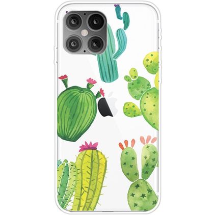 Mobigear Design iPhone 12 Pro Max TPU souple Coque arrière - Cactus