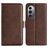 Mobigear Slim Magnet Housse Motorola Edge X30 Etui Porte-Monnaie - Marron