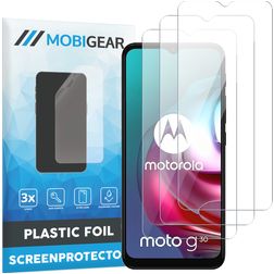 Mobigear Motorola Moto G30 Protection d'écran Film - Compatible coque (Lot de 3)
