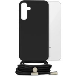 Mobilize Lanyard Gelly Samsung Galaxy S24 Plus Coque avec cordon en TPU Souple - Noir