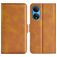 Mobigear Slim Magnet Housse HONOR X7 Etui Porte-Monnaie - Cognac