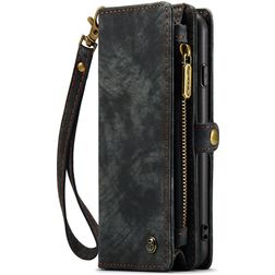 Caseme 008 Housse iPhone 7 Plus Etui avec Coque Détachable Porte-Monnaie - Noir