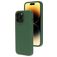 Mobiparts Coque iPhone 14 Pro Coque arrière en Silicone - Forest Green
