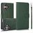 Mobigear Wallet Housse iPhone 16 Etui avec Coque Détachable Porte-Monnaie - Vert