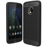 Mobigear Brushed Slim Coque Motorola Moto G5 Plus Coque arrière en TPU Souple - Noir