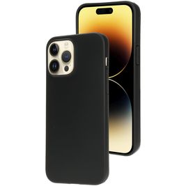 Mobiparts Classic Coque iPhone 14 Pro Max Coque arrière en TPU Souple - Matt Black