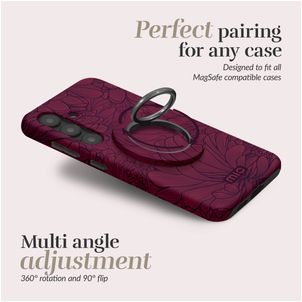 MIO Holder MagSafe Bague téléphone - Berry Blooms Universel