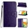 Mobigear Flowers Housse Samsung Galaxy A35 Etui Porte-Monnaie - Violet