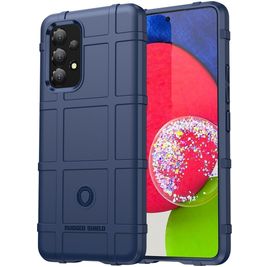 Mobigear Rugged Shield Coque Samsung Galaxy A53 Coque arrière en TPU Souple Anti-Chocs - Bleu