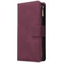 Mobigear Zipper Samsung Galaxy A41 Étui Portefeuille - Rouge