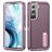 Mobigear Rugged Stand Coque Samsung Galaxy S23 Plus Coque arrière Rigide Anti-Chocs avec Support Amovible - Violet