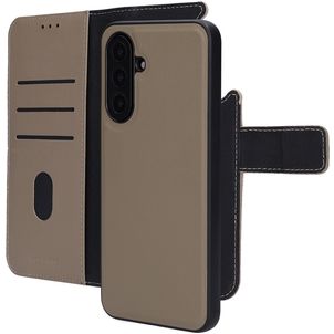 Mobiparts Housse Samsung Galaxy A17 Etui avec Coque Détachable en Cuir Véritable Porte-Monnaie - Taupe