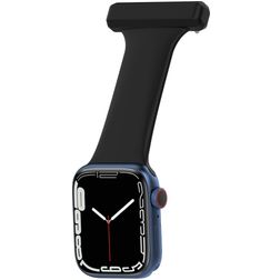 Mobigear Clip Bracelet Infirmière pour Apple Watch Épingle - 49/46/45/44 mm - Noir