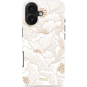MIO Coque iPhone 17 MagSafe Coque arrière Rigide - White Roses