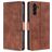Mobigear Croco Housse Samsung Galaxy A04s Etui Porte-Monnaie - Marron
