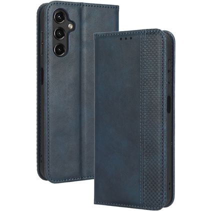 Mobigear Sensation Housse Samsung Galaxy A14 Etui Porte-Monnaie - Bleu