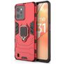 Mobigear Armor Ring Coque Realme C31 Coque arrière Rigide Anti-Chocs avec Anneau-Support - Rouge