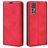 Mobigear Retro Slim Housse TCL 30 Etui Porte-Monnaie - Rouge