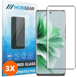 Mobigear Premium OPPO Reno 12 Pro Verre trempé Protection d'écran - Compatible Coque (Lot de 3)