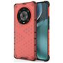 Mobigear Honeycomb Coque HONOR Magic 4 Pro Coque arrière Rigide Anti-Chocs - Rouge