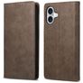 Mobigear Wallet Housse iPhone 16 Etui Porte-Monnaie - Marron