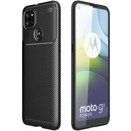 Mobigear Racing Coque Motorola Moto G9 Power Coque arrière en TPU Souple - Noir
