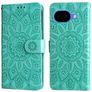 Mobigear Sunflower Housse Google Pixel 10a Etui Porte-Monnaie - Vert