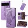 Mobigear Butterfly Housse Google Pixel 7 Pro Etui Porte-Monnaie - Violet