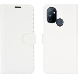 Mobigear Classic Housse OnePlus Nord N100 Etui Porte-Monnaie - Blanc