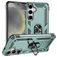 Mobigear Armor ring Coque Samsung Galaxy S25 Plus Coque arrière Rigide Anti-Chocs avec Anneau-Support - Vert