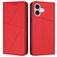 Mobigear Frosted Flip iPhone 17 Étui Portefeuille - Rouge