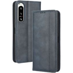 Mobigear Sensation Housse Sony Xperia 5 IV Etui Porte-Monnaie - Bleu