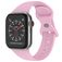 Mobigear Sport Dual Bracelet Silicone Apple Watch Fermeture à clou et passant - 49/46/45/44 mm - Lavande
