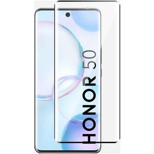 Mobigear Premium HONOR 50 Verre trempé Protection d'écran - Compatible Coque - Noir