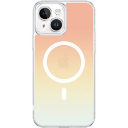 Valenta Rainbow Coque iPhone 15 Plus MagSafe Coque arrière Rigide