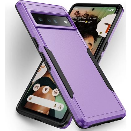 Mobigear Heavy Armor Coque Google Pixel 7 Pro Coque arrière Rigide Anti-Chocs - Violet