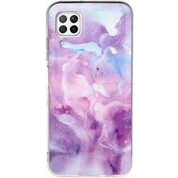 Mobigear Marble Huawei P40 Lite TPU souple Coque arrière - Violet