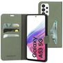 Mobiparts Classic Wallet Housse Samsung Galaxy A53 Etui Porte-Monnaie - Stone Green