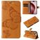 Mobigear Butterfly iPhone 16 Pro Étui Portefeuille - Cognac
