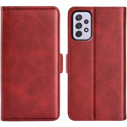 Mobigear Slim Magnet Housse Samsung Galaxy A73 Etui Porte-Monnaie - Rouge