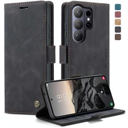 CaseMe 013 Housse Samsung Galaxy S26 Ultra Etui Porte-Monnaie - Noir