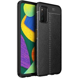 Mobigear Luxury Coque Samsung Galaxy A03s Coque arrière en TPU Souple - Noir