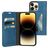 Mobiparts Classic Wallet Housse iPhone 14 Pro Max Etui Porte-Monnaie - Steel Blue