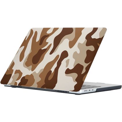 Mobigear Design MacBook Air 15 Pouces (2023-2026) Coque - Desert Camauflage - Model A2941 / A3114 / A3241 / A3448